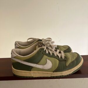 Nike Green and White Sneakers